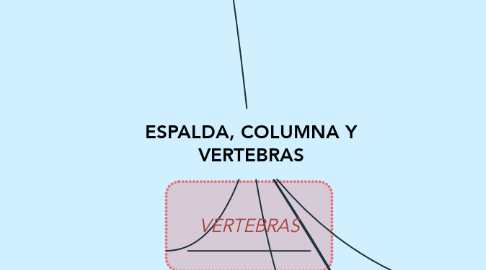 Mind Map: ESPALDA, COLUMNA Y VERTEBRAS
