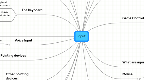 Mind Map: Input