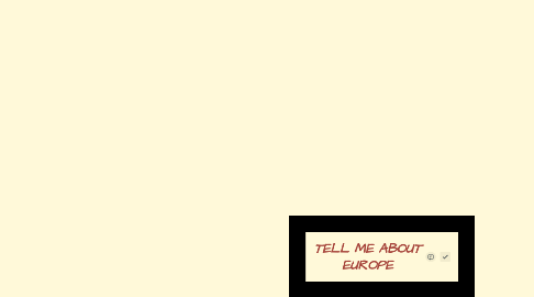 Mind Map: TELL ME ABOUT EUROPE