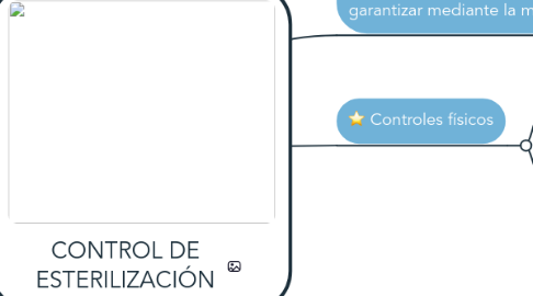 Mind Map: CONTROL DE ESTERILIZACIÓN