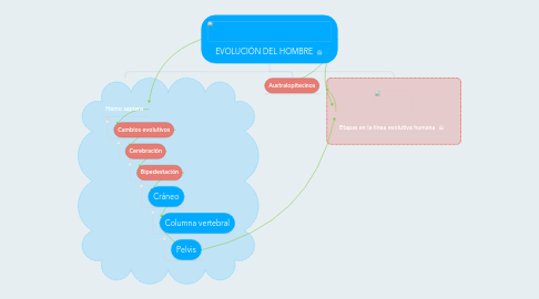 Mind Map: EVOLUCIÓN DEL HOMBRE