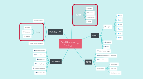 Mind Map: SaaS Business Strategy