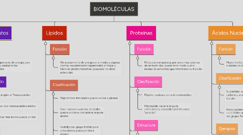 Mind Map: BIOMOLÉCULAS