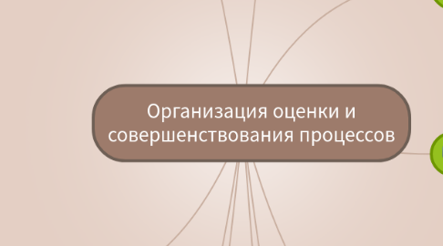 Mind Map: Организация оценки и совершенствования процессов