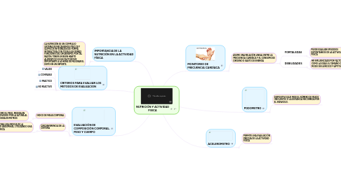 Mind Map: NUTRICIÓN Y ACTIVIDAD FISICA