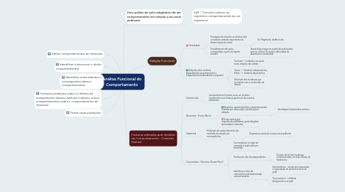 Mind Map: Análise Funcional do Comportamento