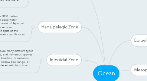 Mind Map: Ocean