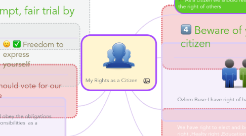 Mind Map: My Rights as a Citizen