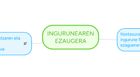 Mind Map: INGURUNEAREN EZAUGERA