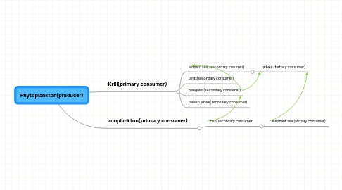 Mind Map: Phytoplankton(producer)