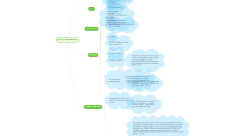 Mind Map: Choque  hipovolémico