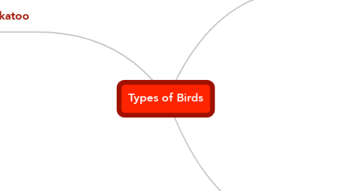 Mind Map: Types of Birds