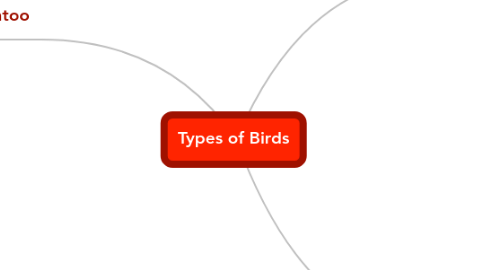 Mind Map: Types of Birds