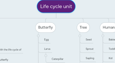 Mind Map: Life cycle unit