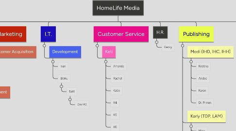 Mind Map: HomeLife Media