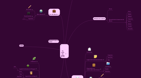 Mind Map: Ma vision des usages des TIC