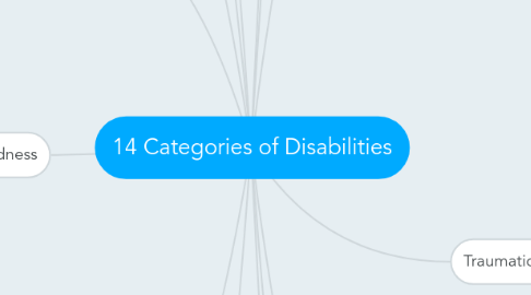 Mind Map: 14 Categories of Disabilities