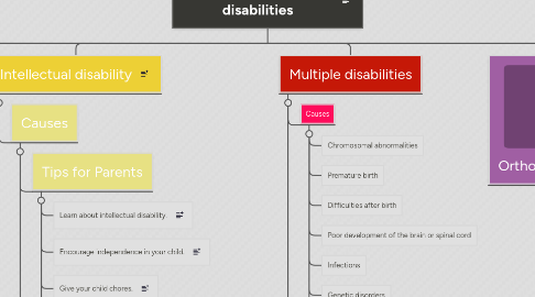 Mind Map: IDEA’s 14 categories of disabilities