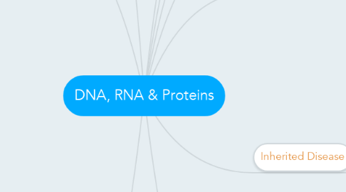 Mind Map: DNA, RNA & Proteins