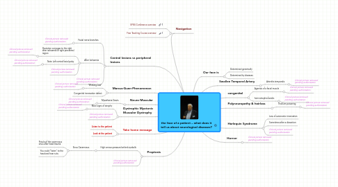 Mind Map: the face of a patient – what does it tell us about neurological diseases?