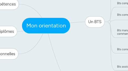 Mind Map: Mon orientation