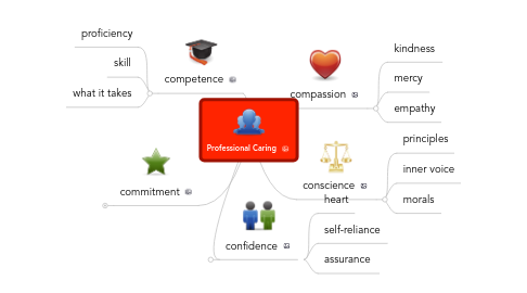 Mind Map: Professional Caring