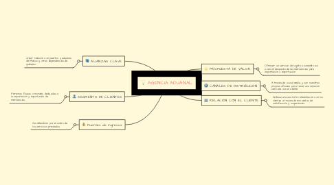 Mind Map: AGENCIA ADUANAL