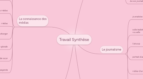 Mind Map: Travail Synthèse