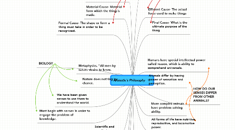 Mind Map: Aristotle's Philosophy