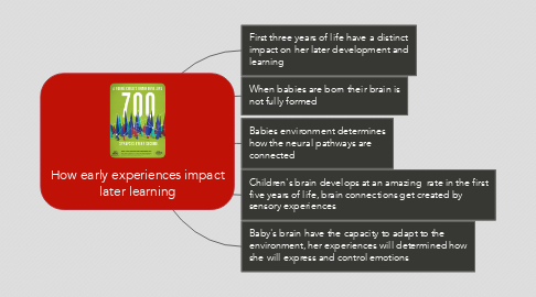 Mind Map: How early experiences impact later learning