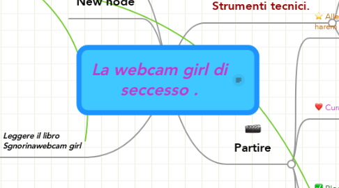 Mind Map: La webcam girl di seccesso .