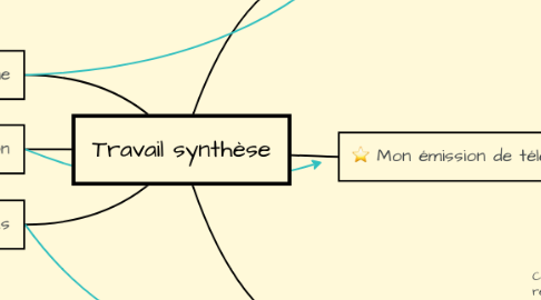 Mind Map: Travail synthèse