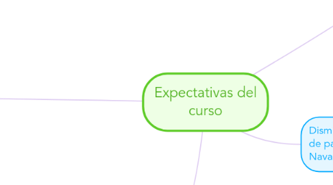 Mind Map: Expectativas del curso