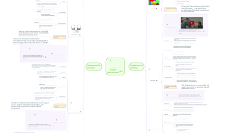 Mind Map: Student Assessments