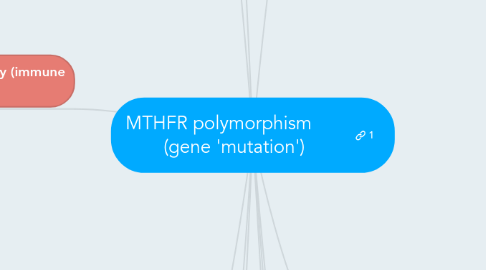 Mind Map: MTHFR polymorphism       (gene 'mutation')