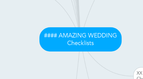Mind Map: #### AMAZING WEDDING Checklists