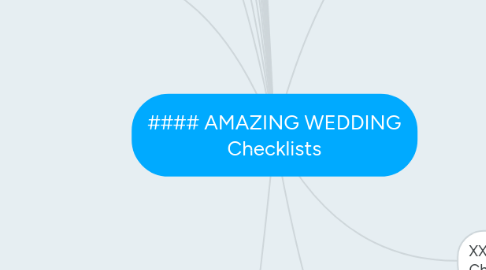 Mind Map: #### AMAZING WEDDING Checklists