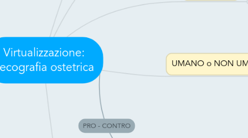 Mind Map: Virtualizzazione: l'ecografia ostetrica