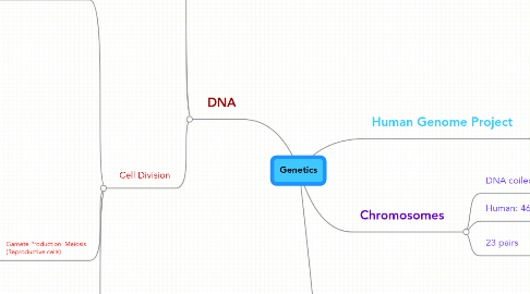 Mind Map: Genetics