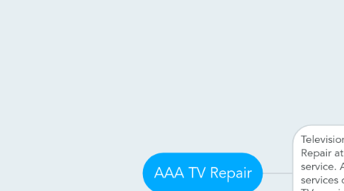 Mind Map: AAA TV Repair