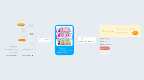 Mind Map: Finsijsko planiranje  & Smart.PMO