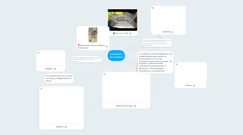 Mind Map: evaluacion secundaria