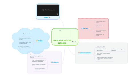 Mind Map: Como llevar una vida saludable