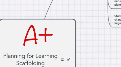 Mind Map: Planning for Learning Scaffolding