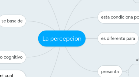 Mind Map: La percepcion