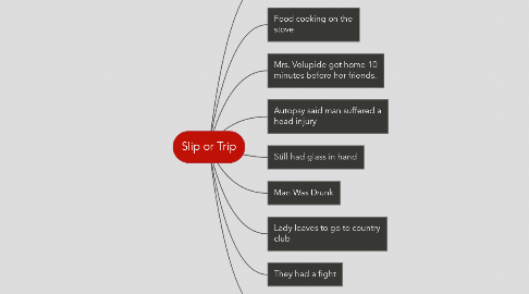 Mind Map: Slip or Trip