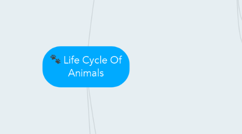 Mind Map: Life Cycle Of Animals