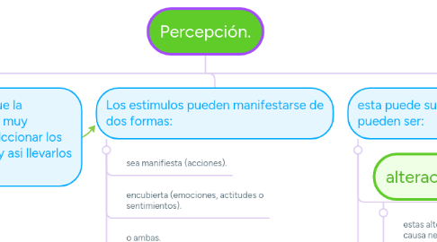 Mind Map: Percepción.