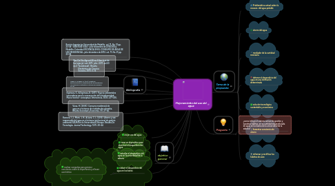 Mind Map: Mejoramiento del uso del agua