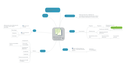 Mind Map: Adecuaciones Curriculares